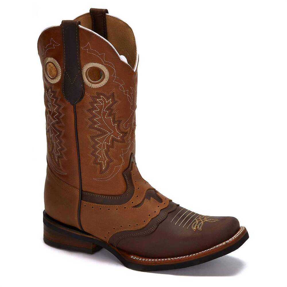 NEW FORASTERO men's western cowboy leather boots in brown